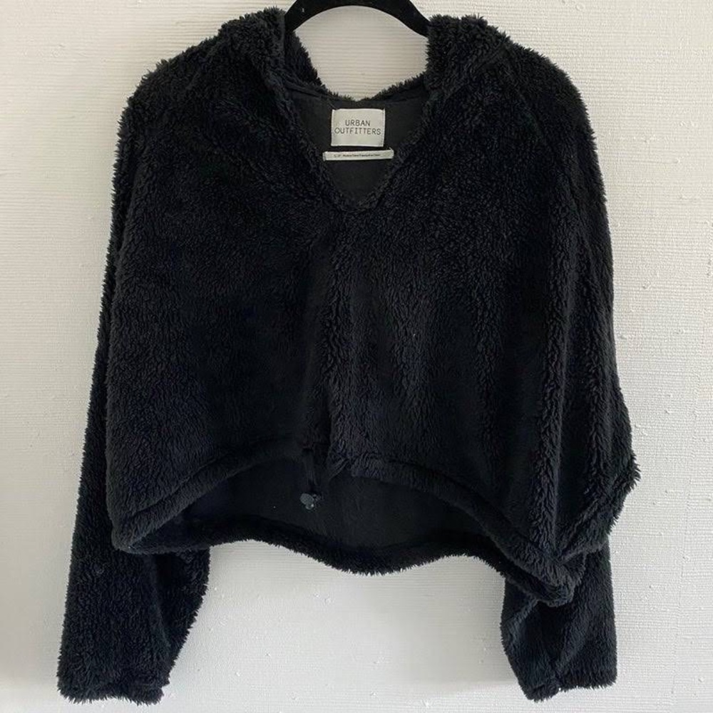 Urban outfitters fuzzy cropped sweatshirt